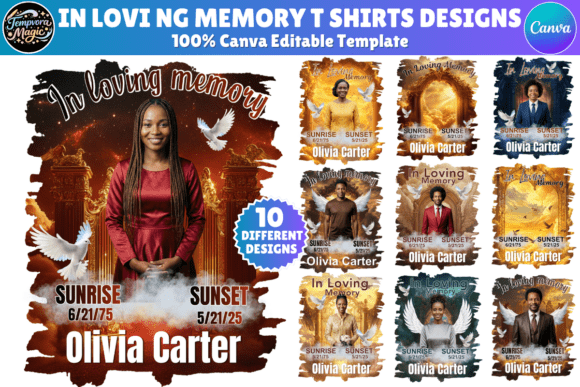 Download Memorial Shirt Design Editable Template - Design Collection