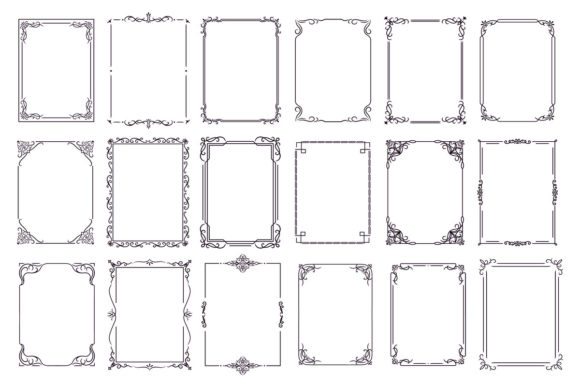 Download Vintage Ornament Frame - Ornament Collection